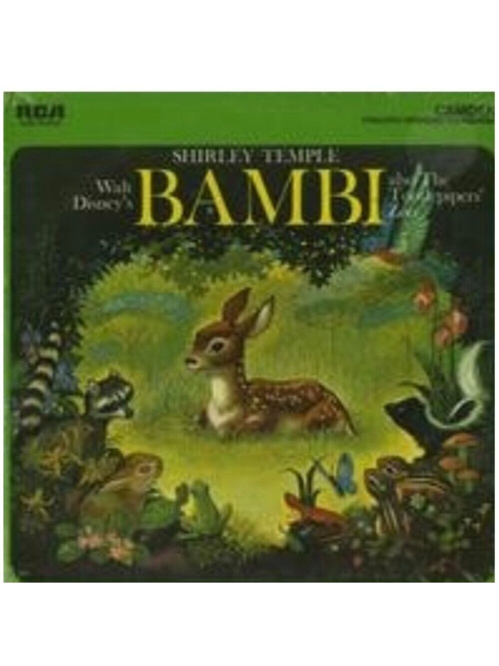 Walt Disney's Bambi as told by Shirley Temple The TootlePiper's Zoo 12" Record